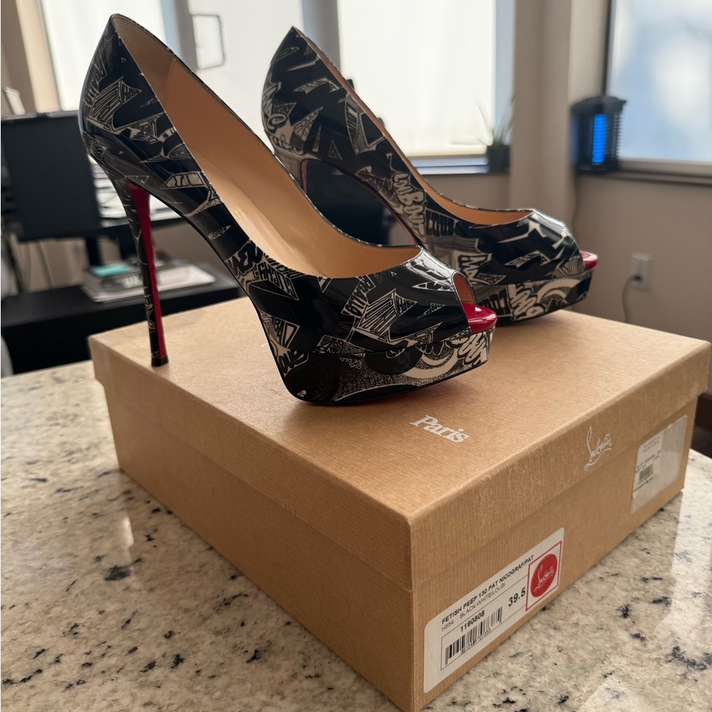 Christian Louboutin Red Bottom Platform Heels – Size 39.5 – Retail $1,095